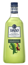 1800 Tequila The Ultimate Spicy Margarita 1.75 L bottle with jalapeño lime flavor.