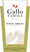 Gallo Family Vineyards Pinot Grigio California 750 ML Bottle – Crisp White Wine