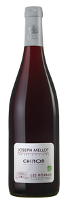 Joseph Mellot Chinon Les Morinieres Rouge 2022 wine bottle showcasing robust Cabernet Franc from Loire Valley.