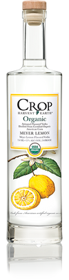 Bottle of Crop Harvest Earth Company Meyer Lemon Vodka 750 ML