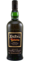 Ardbeg Grooves Single Malt Scotch Whisky 750 ML bottle with retro label and green glass