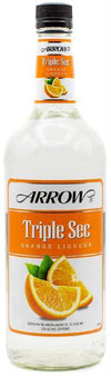Arrow Triple Sec Orange Liqueur 1L bottle with orange flavor, ideal for cocktails.