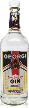 Georgi London Dry Gin 1 L bottle with distinctive crisp taste and fragrant aroma.