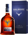 Dalmore 18 Year Old Highland Single Malt Scotch Whisky bottle with packaging.