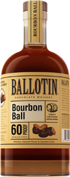 Bottle of Ballotin Bourbon Ball Chocolate Whiskey 750 ML sweet bourbon whiskey
