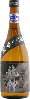 Ryujin Shuzo Dragon God Kakushi Namachozo Ginjo 720 ML bottle, fruity flavors, smooth texture, and crisp finish – premium Japanese sake.
