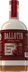 Ballotin Chocolate Cherry Cream Liqueur 750 ML bottle with rich chocolate and Bing cherry flavors.