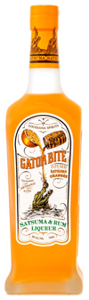 Louisiana Spirits Gator Bite Satsuma & Rum Liqueur bottle, featuring a citrus-infused blend with Bayou Rum.