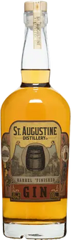 St. Augustine Bourbon Barrel Finished Gin 750 ML bottle with label.