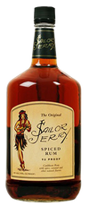 Sailor Jerry Spiced Navy Rum 1.75 L bottle with vanilla and cinnamon notes.