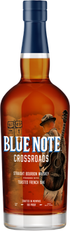 Blue Note Bourbon Crossroads bottle with toasted French oak finish, 750 ml.