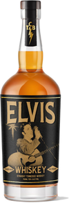 Elvis Tiger Man Straight Tennessee Whiskey 750 ML bottle featuring Elvis Presley-themed label.