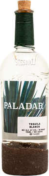 Paladar Blanco Tequila 750ml bottle with green agave design and cork top