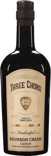 Three Chord Bourbon Cream 750 ML bottle with bourbon cream liqueur label