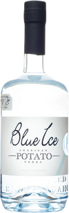 Blue Ice Vodka American Potato Vodka 1L bottle with clear liquid and white label