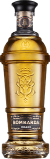 Bombarda Drake Dark Rum 750ml bottle with rich amber color and intricate embossed design