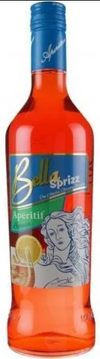 Bella Sprizz Aperitif Liqueur 1 L bottle with vivid label design featuring orange and grapefruit elements.
