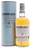 Benriach 10 Year Old The Smoky Ten whisky bottle and packaging.