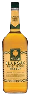 Blansac VSOP Finest French Brandy 1 L bottle with rich amber liquid and elegant label