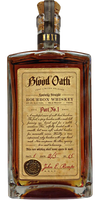 Blood Oath Pact 1 Kentucky Straight Bourbon Whiskey 750 ML bottle, limited release 2015.