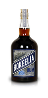 Bokeelia Especial Dark Rum 750 ML bottle with dark amber color, handcrafted by Rum Runners Distillery.
