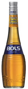 Bols Peach Flavored Brandy 70 1 L bottle with vibrant peach brandy label