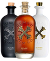 Bumbu Combo Rum 750ml bottles showcasing XO, Original, and Crème varieties from Bumbu Rum Company.