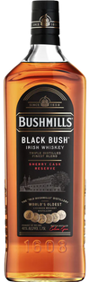Bushmills Triple Distilled Original Irish Whiskey 1.75L bottle with rich amber color and label detailing bourbon and sherry cask maturation.