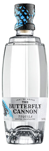 Butterfly Cannon Silver Cristalino Tequila 750ml bottle, 100% agave.