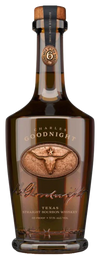 Charles Goodnight 6YR Old Bourbon bottle with rich brown liquid and elegant label design.