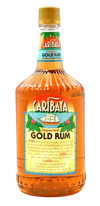 Caribaya Gold Rum 1L bottle with golden amber liquid and tropical label design