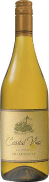 Coastal Vines Cellars Chardonnay California 1.5 L bottle with pale lemon hue and elegant label.