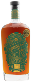 Cooperstown Select Straight Rye 750 ML bottle with green label.