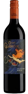 Cycles Gladiator Merlot California 750 ML wine bottle with vintage label.