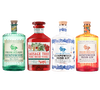 Drumshanbo Gunpowder Irish Gin and Sausage Tree Irish Vodka combo pack with four 750ml bottles showcasing premium Irish spirits