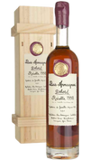 Delord Bas Armagnac 1998 23-year Cask Strength bottle with wooden box packaging.