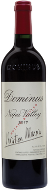 Dominus Estate Red Napa Valley 2017, 750 ML bottle with elegant label, showcasing its deep red color and premium Bordeaux-style wine craftsmanship.