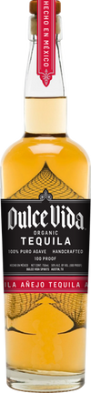 Dulce Vida Anejo Tequila 100 Proof 750 ML bottle – High-proof aged tequila with rich oak and spice notes, made from organic blue agave.