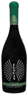 Elouan Pinot Noir Reserve Missoulan Wash Oregon 2018 wine bottle 750 ML.