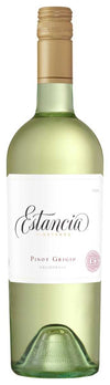 Estancia Vineyards Pinot Grigio California 750 ML bottle with refreshing citrus and floral notes.