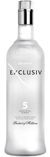 Exclusiv Vodka Coconut 5 Vodka 1.75 L bottle from Moldova, 40% ABV.