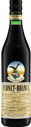 Fernet-Branca Liqueur 750 ML bottle with herbal Italian amaro label.