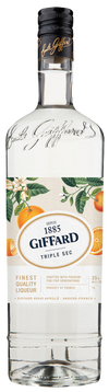 Giffard Triple Sec Liqueur 1 L bottle with citrus flavor design.