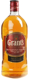 Grants Family Reserve blended Scotch whisky 1.75 L bottle with golden amber liquid and red label