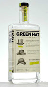 Green Hat classic Gin 750ml bottle with label featuring vintage design and historical story.