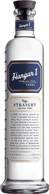 Hangar 1 Straight American Vodka 1L bottle with blue label.