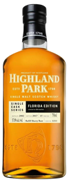 Highland Park Single Cask Series 15 Year Old Florida Edition Scotch Whisky bottle.