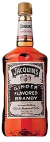 Jacquin's Ginger Flavored Brandy 1.75 L bottle with golden-brown liqueur.