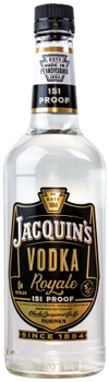 Jacquins Vodka Royale 151 Proof 750 ML Bottle, Six Times Distilled, Pennsylvania-made.