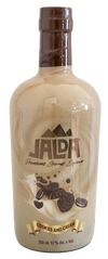 Jalda Premium Cookies & Cream Liqueur 750 ML bottle with chocolate and vanilla flavors.